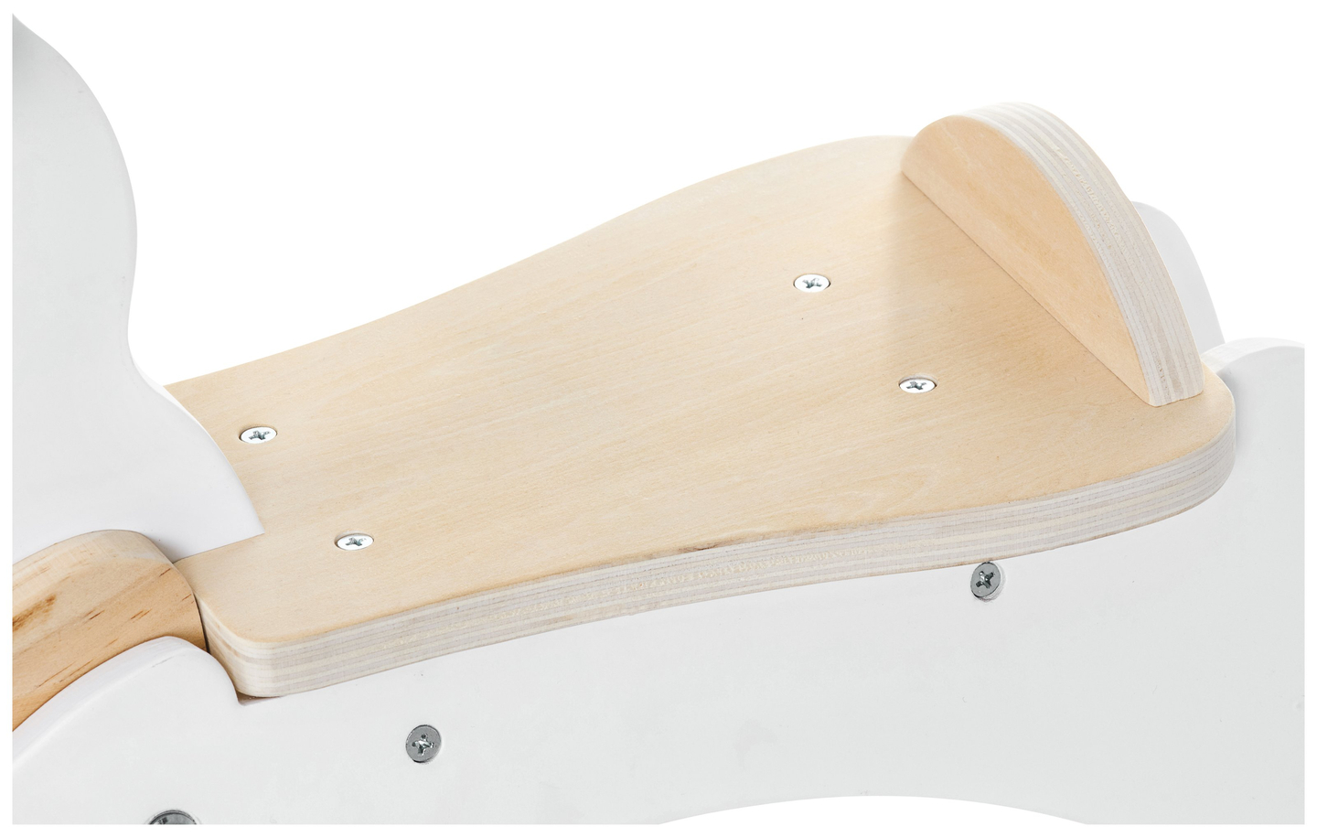 Koka šūpuļzirgs - balts - no 12 mēnešiem.