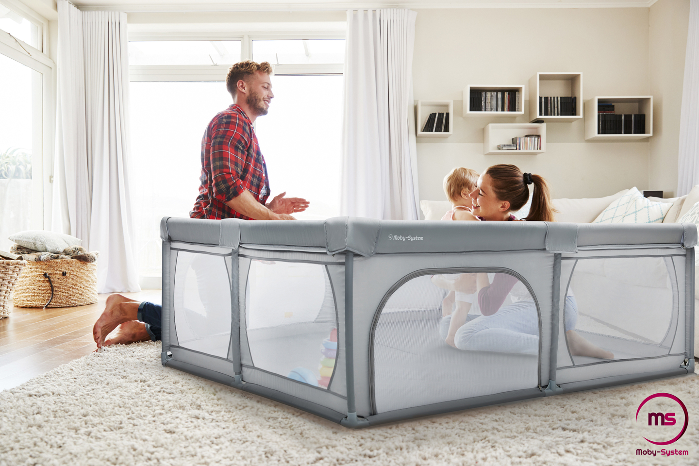 Liela rotaļu mājiņa 200 cm x 140 cm - bērnu rotaļu laukums, sausais baseins