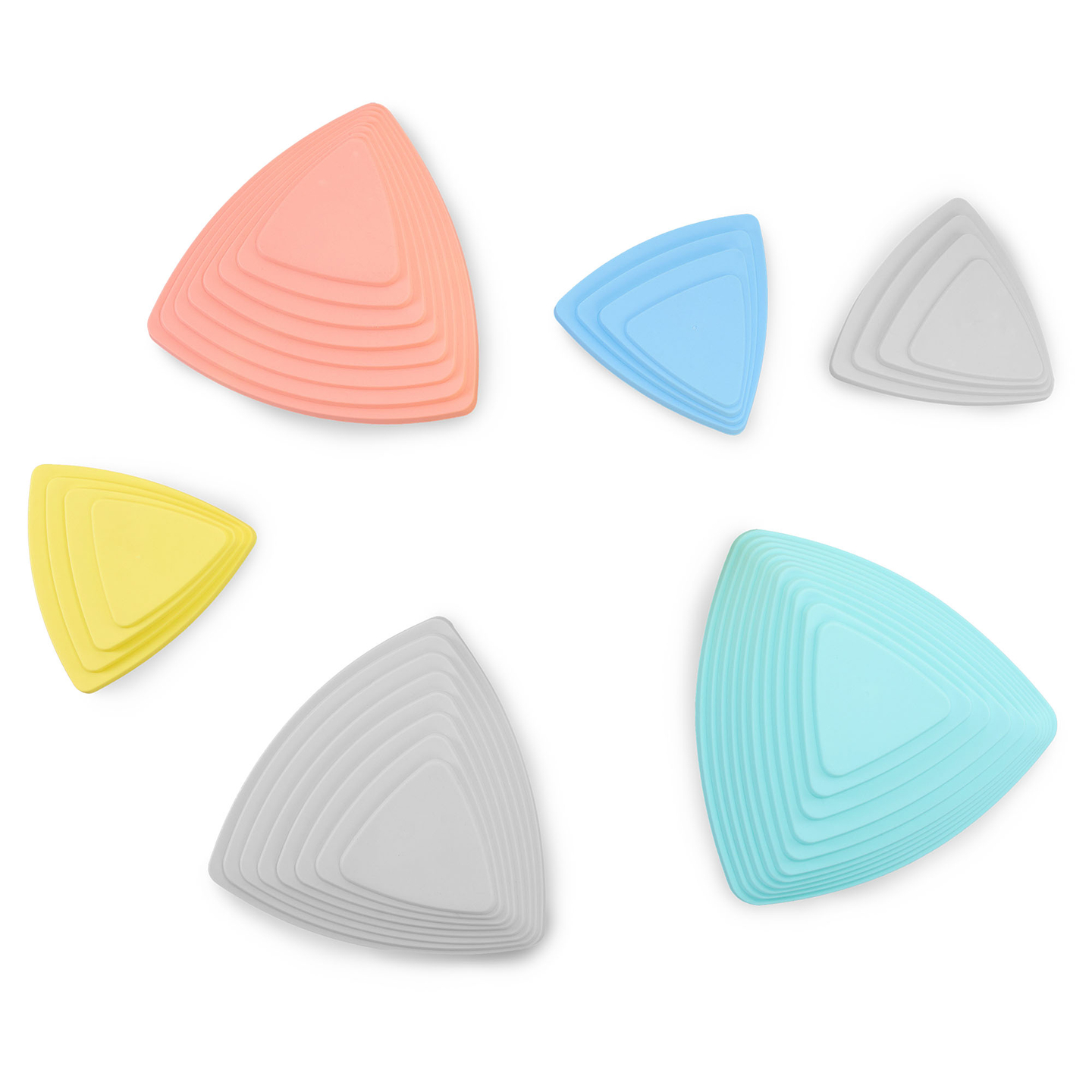 Krāsaini balansēšanas akmentiņi - 6 gab