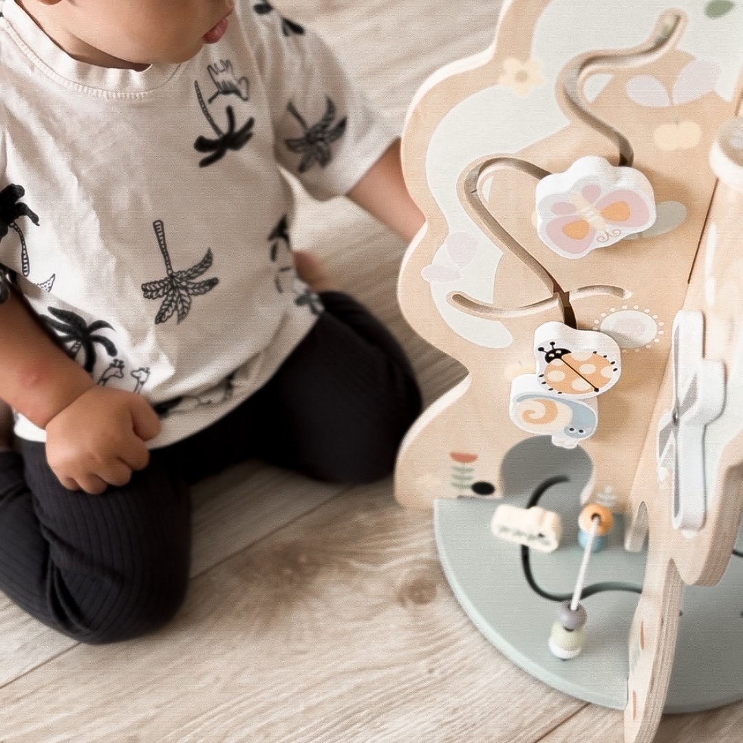 Koka izglītojoša rotaļlieta 10 vienā - daudzfunkcionāls koks