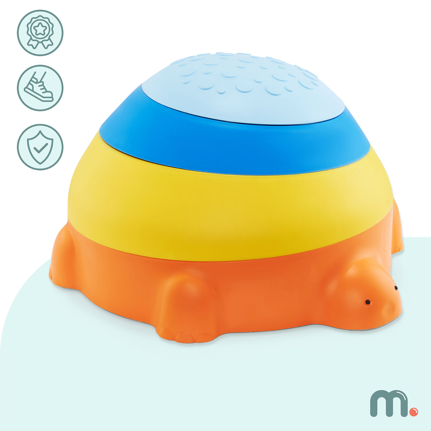 Sensorā taka bērniem - Krāsains bruņurupucis