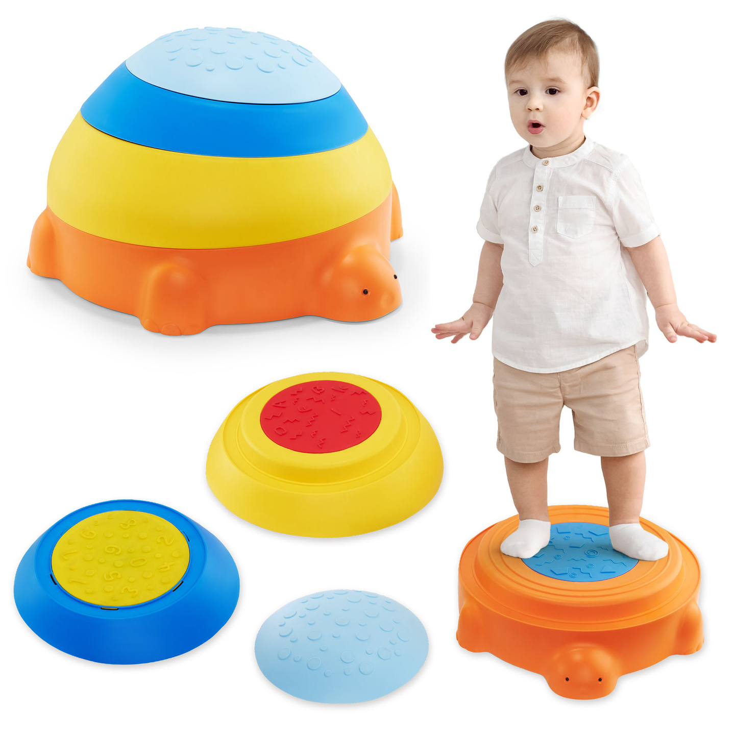 Sensorā taka bērniem - Krāsains bruņurupucis