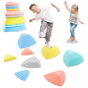 Krāsaini balansēšanas akmentiņi - 9 gab