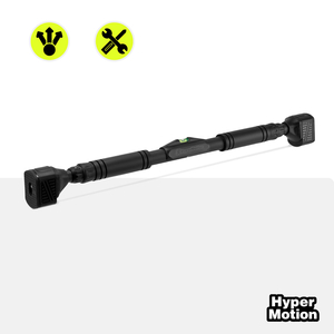 HyperMotion regulējams pievilkšanās stienis 74-100 cm, 200 kg, melns