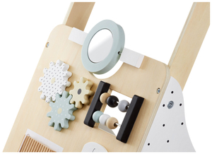 Koka, izglītojošs bērnu staigulītis / bērnu ratiņi - manipulatīvais dēlis