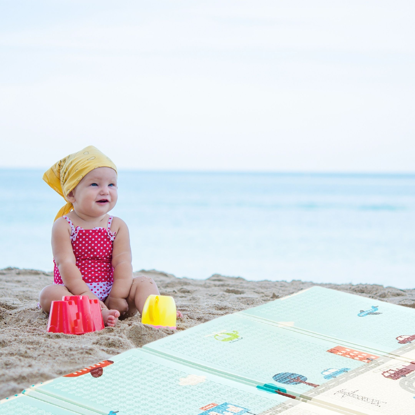 Divpusējs putuplasta paklājs XXL - salokāms 1 CM (kalnu un ceļu)
