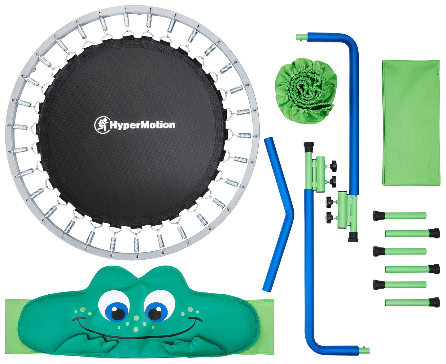 Frog - mini batuts bērniem - ar rokturi - maksimālais svars 50 kg - 91 cm - mājai un dārzam