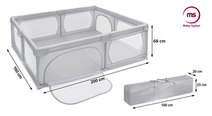 Liela rotaļu mājiņa 200 cm x 160 cm - bērnu rotaļu laukums, sausais baseins