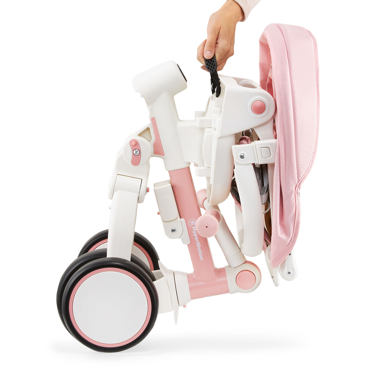 8in1 daudzfunkcionāls trīsritenis TOBI FOREST - rozā krāsā