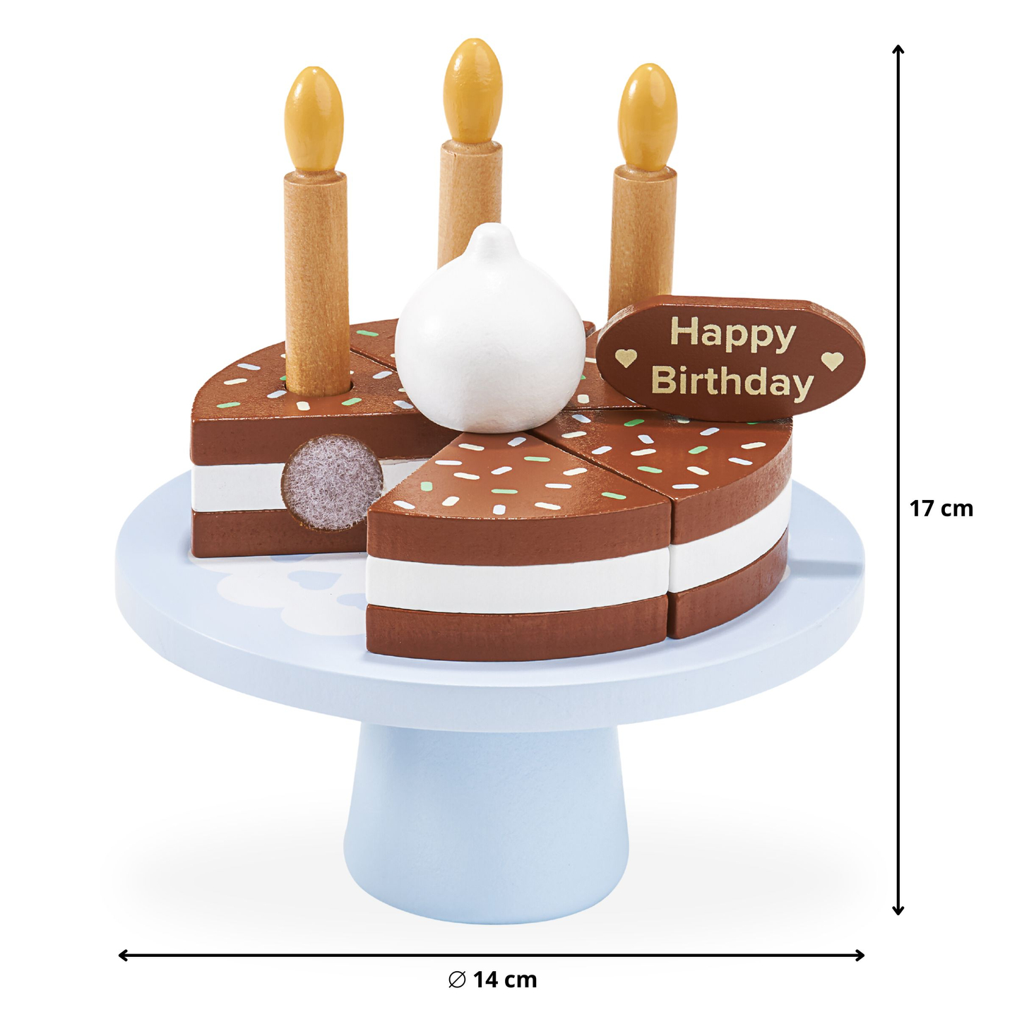 Koka dzimšanas dienas kūka griešanai