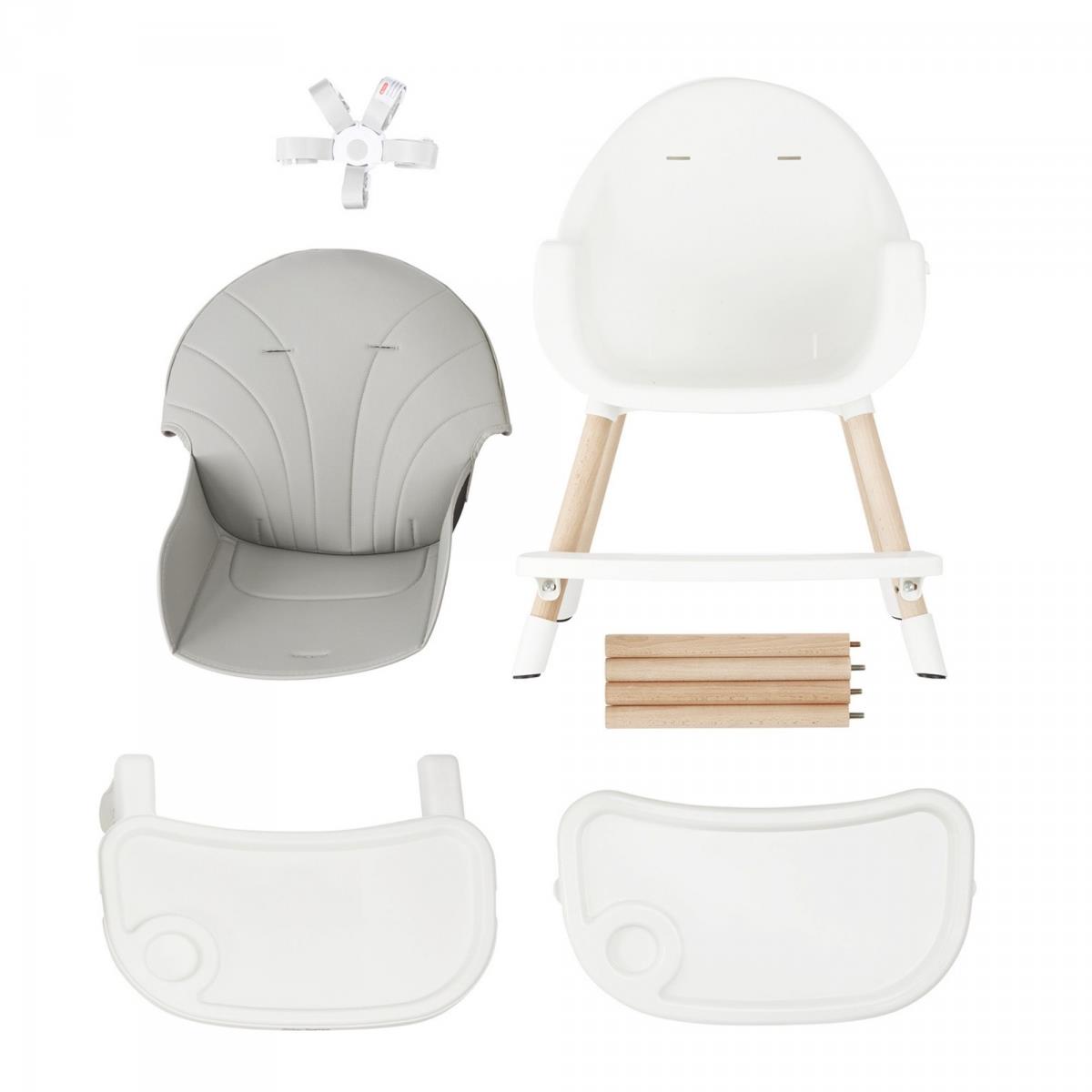 AMELIA barošanas krēsls 3in1 Moby-System, pelēks