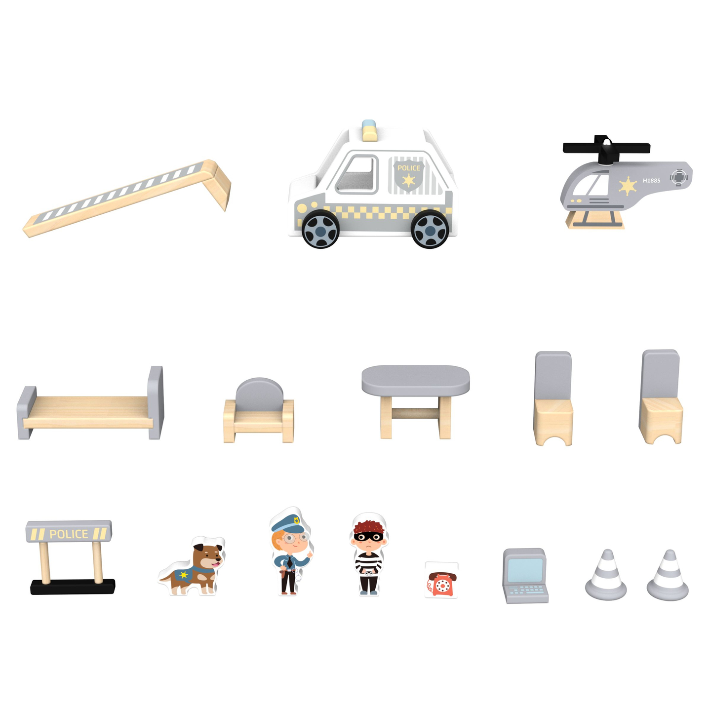 Koka policijas iecirknis ar piederumiem