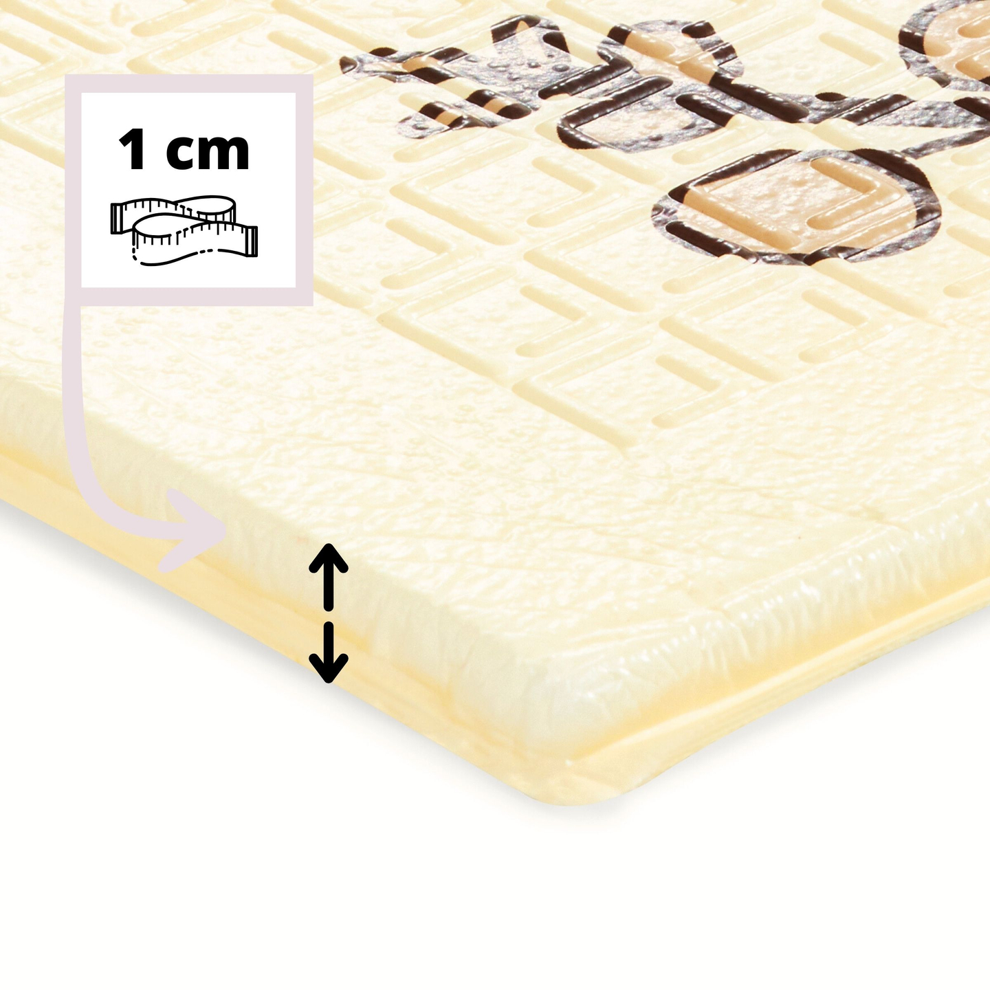 Divpusējs salokāms putuplasta paklājiņš 180 x 120 x 1cm - Magic Forest/Autumn Streets - boho