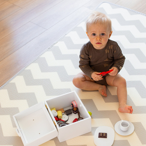 Divpusējs putuplasta paklājs XXL - rullis 2 CM (ceļš un līkloči)