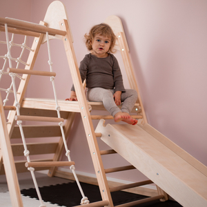 Koka mājas rotaļu laukums XL 5in1