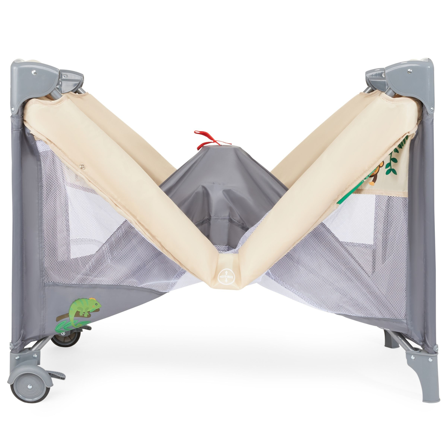 Ceļojumu gultiņa 0 - 36 m ar pārtinamo galdu + Moby-System HUXLEY sētiņa