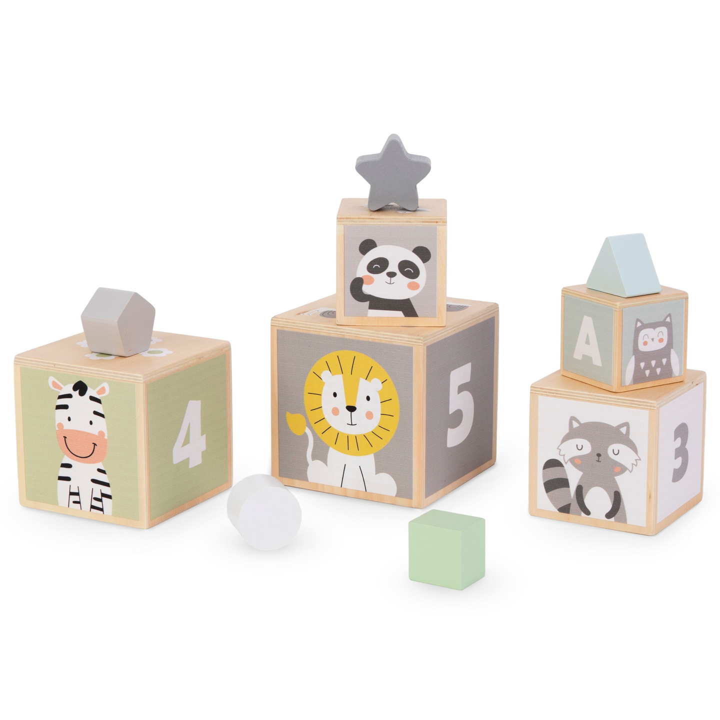 Koka tornis - formu šķirotājs skaitļi alfabēts dzīvnieki