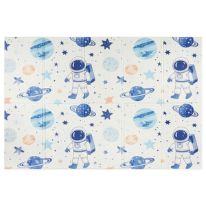 Abpusēji salokāms putuplasta paklājs 180 x 120 x 1cm - Kosmoss/Geometriskie trīsstūri