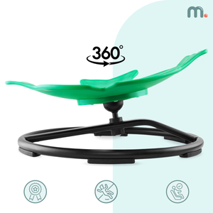 Mini bērnu karuselis Zivis - zaļa krāsa